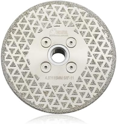 SHDIATOOL 4-1/2 Inch Diamond Grinding Disc for Granite Marble Single Side Coated Diamond Cutting Wheel with 5/8-Inch-11 Arbor