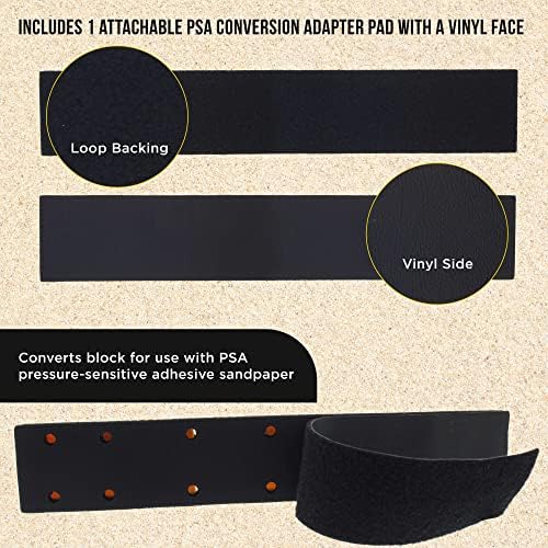 Dura-Gold Pro Series Adjustable Radius Flex Longboard Hand Sanding File Block with Hook & Loop Backing and PSA Backing Adapter Pad & 80 and 220 Grit PSA Longboard Sandpaper 20 Yard Roll, 2-3/4" Wide