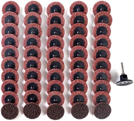 2 Inch Medium Sanding Discs 50 PCS Quick Change Disc with 1/4" Shank