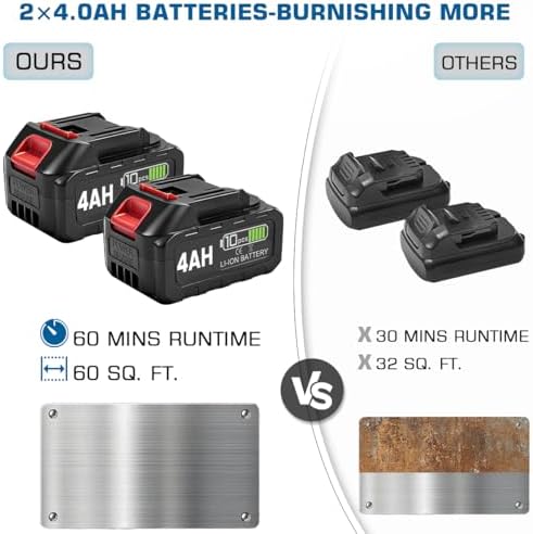 3IN1 Cordless Burnishing Polishing Machine, Buffer Polisher & Angle Grinder