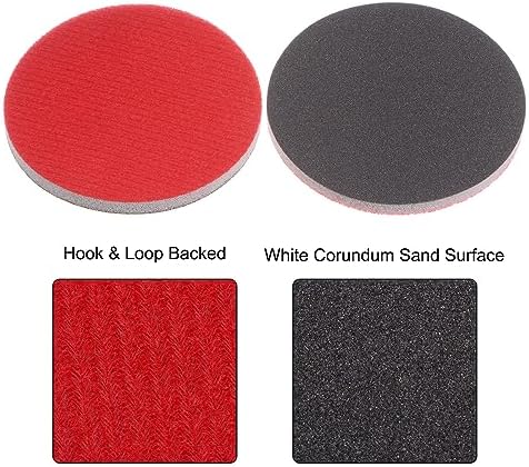 uxcell 100pcs 600 Grit Sanding Sponge 3 Inch Hook and Loop Sponge Sanding Disc Wet/Dry for Car Wood Drywall Metal