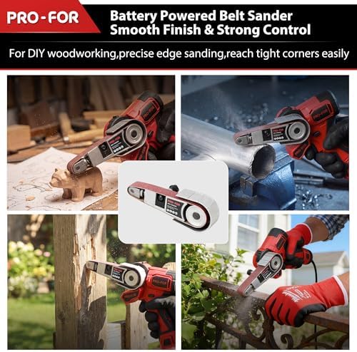 12V Brushless Combination Power Tool Kit, 3-in-1 Cordless Multi-Head System with Mini Chainsaw, Belt Sander, Blower, Interchangeable Heads for DIY & Home Workshop