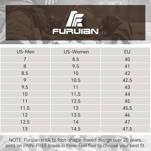 Furuian Steel Toe Boots for Men Women Lightweight Work Boots Pioneer Series