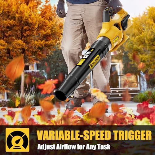 600 CFM Cordless Leaf Blower for Dewalt 20V Max Battery (Tool Only)