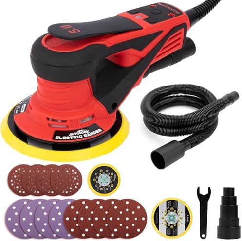 Autolock 350W Electric Random Orbital Sander with 5 & 6 Inch pads 1pcs