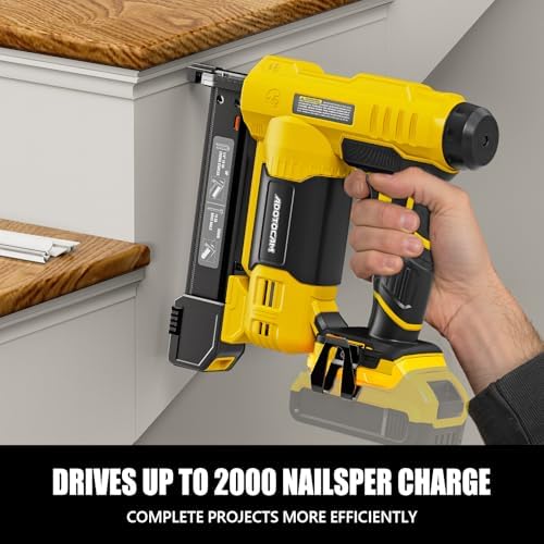 Cordless Brad Nailer Compatible with DeWalt 20V Battery (No Battery)