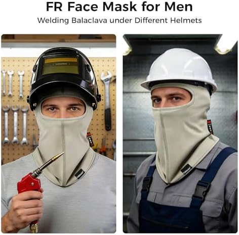 Fullsheild FR Balaclava Face Mask for Men Flame Resistant Hood Welding Cap