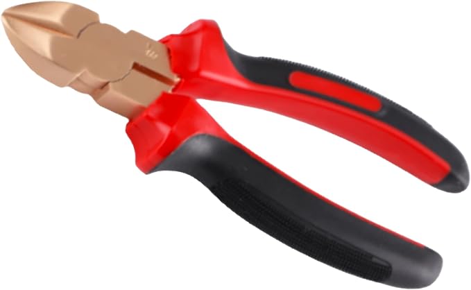 TMAX Non Sparking Diagonal Cutting Pliers 200mm (7-7/8") L, Aluminum Bronze | Spark Free Safety, Non-Magnetic And Corrosion-Resistant | Safety Tool For Flammable Hazardous Environment