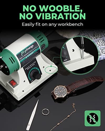 Bench Buffer Polisher with Accessories Adjustable Variable Speed