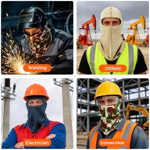 Fullsheild FR Balaclava Face Mask for Men Flame Resistant Hood Welding Cap