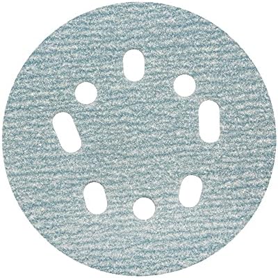 Norton 1931385 ProSand 5 in. Ceramic Alumina Hook & Loop 5 & 8 Hole UVH Sanding Disc44; 120 Grit Medium - Pack of 50