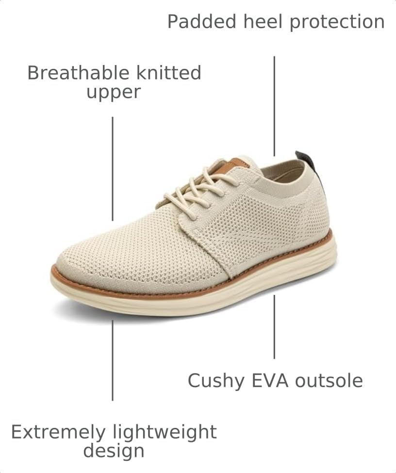 Bruno Marc Men's KnitFlex Breeze Casual Dress Sneakers