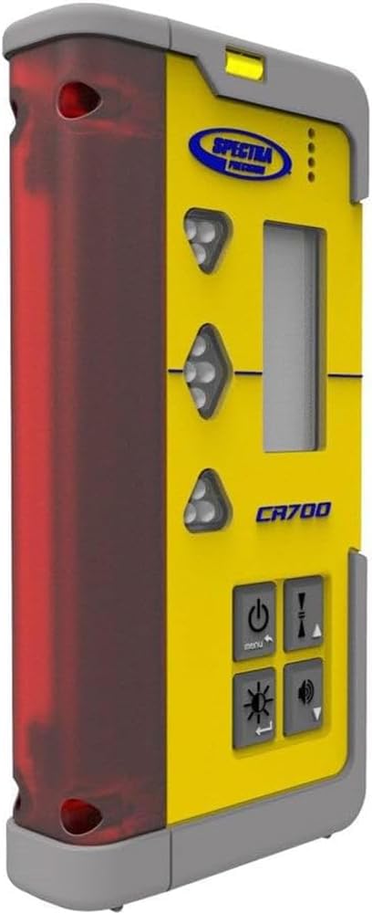 Spectra Precision CR700 Combination Laser Receiver with C70 Rod Clamp, C71 Magnetic Mount, Alkaline Batteries, Patented Reception Technology