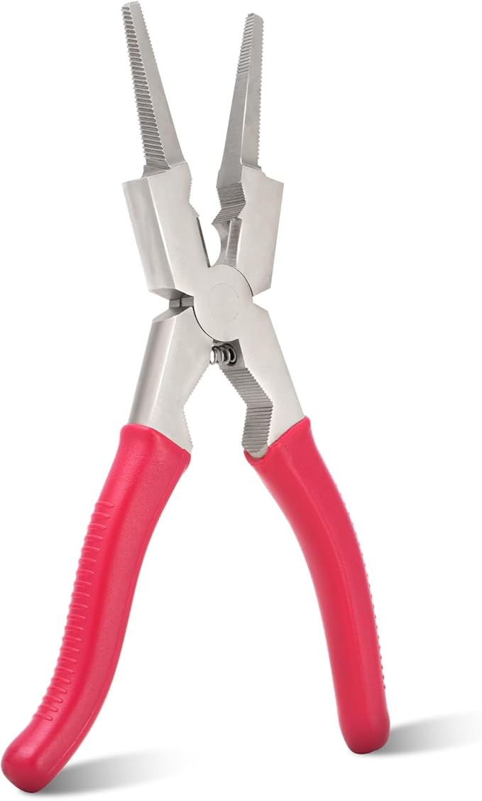 8"MIG Welding Pliers, Multi-functional Carbon Steel MIG Pliers with Insulated Handle, Long Nose Wire Cutting Plier for Professional Welding - Reliable and Durable (Upgraded 1Pack)