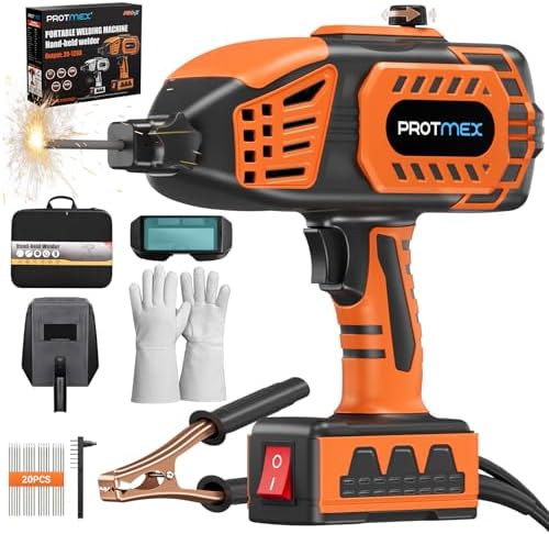 Handheld Welder, 5 Settings, 3/32"–1/8" Rods, DIY Repair, 20 Rods Included