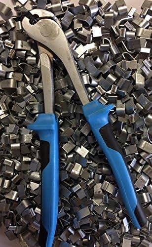 RNL RabbitNippLes J-Clip Pliers + 2 LBS J-Clips, Comfort Blue Handle
