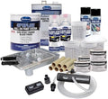 Eastwood Optiflow Roll-On Complete Automotive Epoxy Primer Paint with DSB Dustless Block Sanding Kit | Black