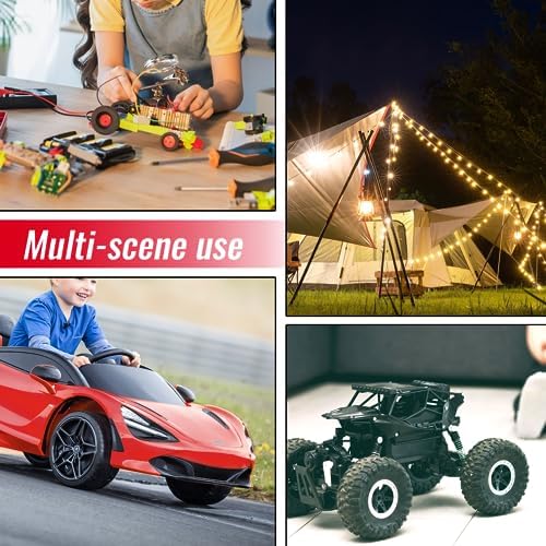 Azocek Power Wheel Adapter 3 Packs Compatible with Milwaukee 18V Battery