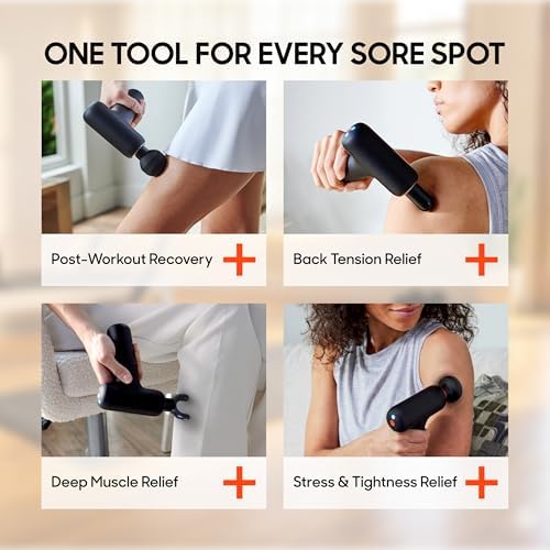 Sharper Image Powerboost Core Mini Percussion Massage Gun, 2026 Version