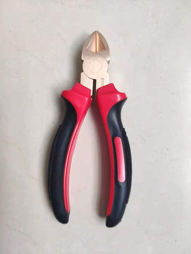 TMAX Non Sparking Diagonal Cutting Pliers 200mm (7-7/8") L, Aluminum Bronze | Spark Free Safety, Non-Magnetic And Corrosion-Resistant | Safety Tool For Flammable Hazardous Environment