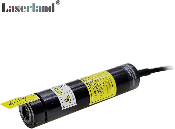 520nm Green Light Line Module Projector Focusable Locator Generator for Wood Stone Fabric Alignment Dia.16mm (5V DC with Adapter)