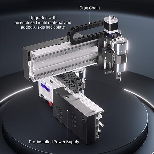 Genmitsu 3020-PRO MAX V2 CNC Router Machine, Upgraded 3 Axis Engraver for Metal, Wood, Acrylic, PCB MDF, New Structure & Offline Controller & 6pcs Limit Switches, Working Area 11.8 x 8.1 x 3.1 inch