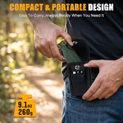 BIBURY Lightweight Multitool with G10 Handle, One-Hand Opening Pocket Knife