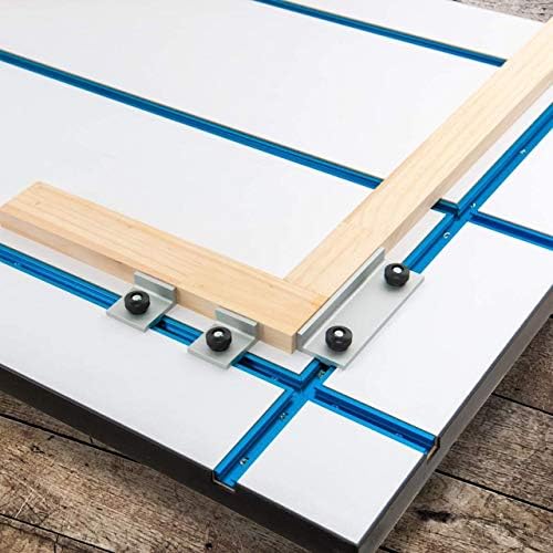 POWERTEC 71698 3" T-Track Intersection Kit with Predrilled Mounting Holes, For Universal T track, T Track Accessories for Woodworking Jigs and Fixtures