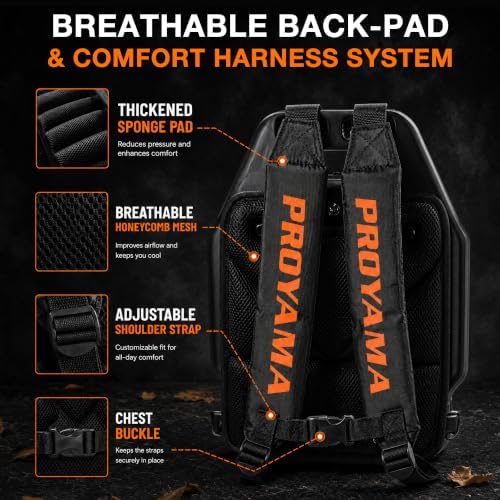 PROYAMA 51.7cc Gas Backpack Leaf Blower 600CFM 250MPH Gas Powered Blower