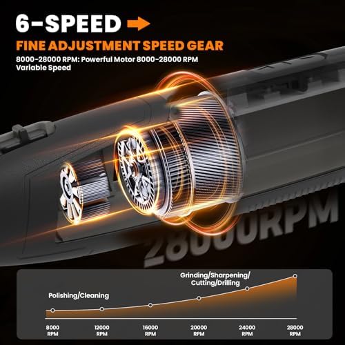 HARDELL 4V Cordless Rotary Tool, 4000mAh Long-lasting Rotary Tool