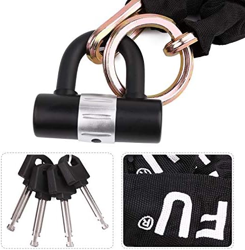 Motorcycle Chain Lock, 4FT Heavy Duty Anti Theft Bike Lock Chain