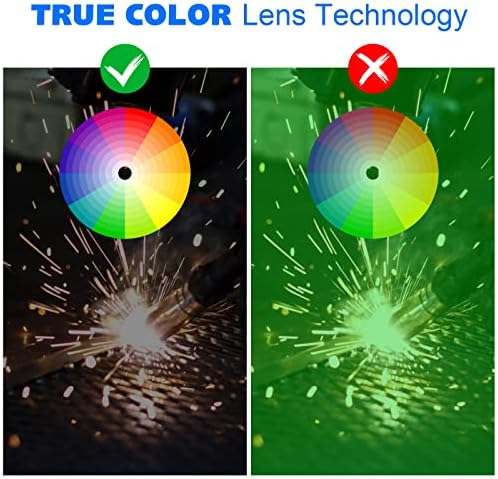 Welding Helmet Auto Darkening True Color Hood with Adjustable Shade Range 4/9-13 for TIG MIG ARC Welder Mask