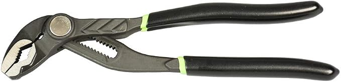 Greenlee 0451-08WD 8" Adjustable Push Button Water Pump Pliers, Groove Joint Plumbing Pliers for Round, Flat, Square, or Hex material