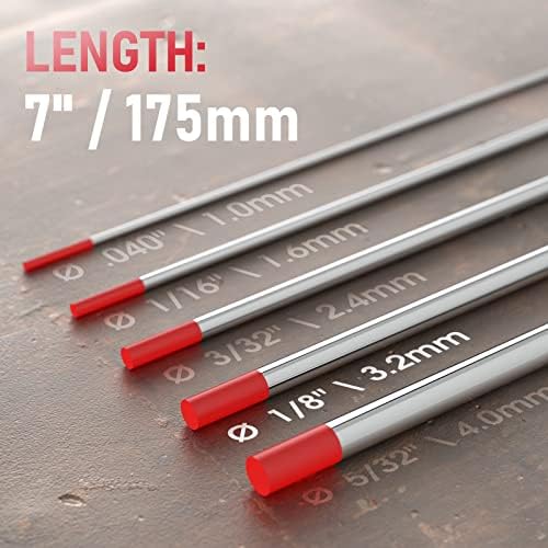 YESWELDER TIG Welding Tungsten Electrode Red Tip