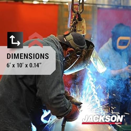 Jackson Safety Transparent Welding Curtain for Sparks & Spatter - NFPA 701