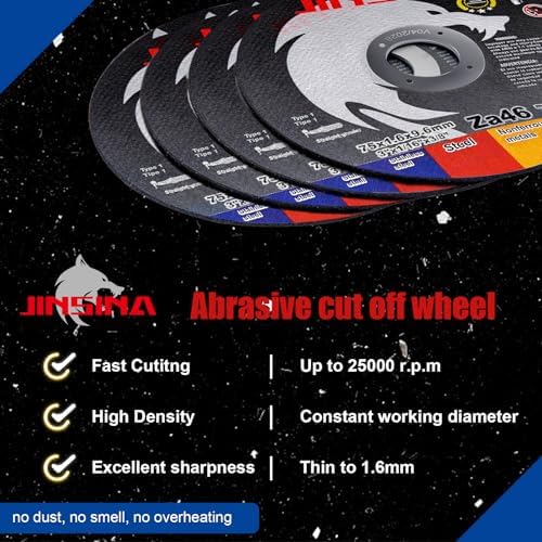 3" Cut Off Wheels 53PCS, Metal and Stainless Steel Cutting Wheel