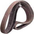 2 x 72 Inch Sanding Belts, 60/80/120/240/400/600 Grit, 6 Pack