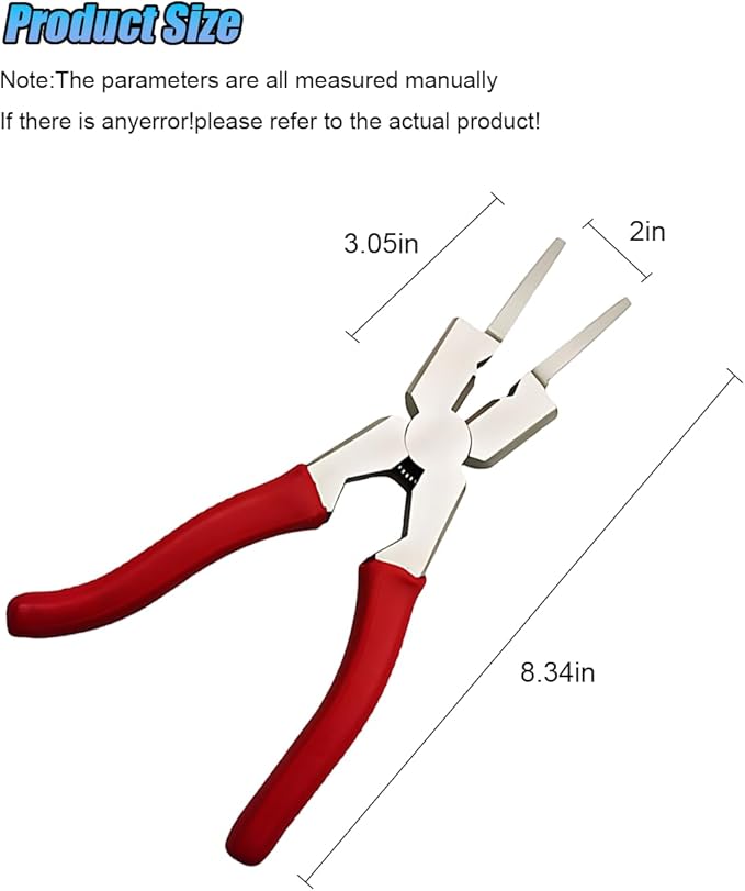 ZIMISI 8"MIG Welding Pliers, Multi-Functional Welding Tool Plier Clip with Anti-Slip Handle, High Carbon Steel Anti-Rust Welder Plier with Long Nose, Fits Scraping, Wire Cutting (Red)