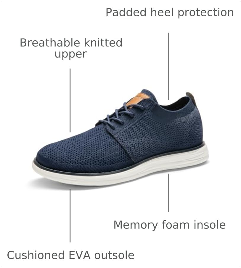 Bruno Marc Men's KnitFlex Breeze Casual Dress Sneakers