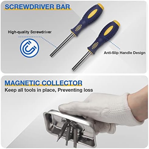 BULLTOOLS Precision Screwdriver Set, 100-Piece Torque Screwdriver Engineering Repair Kit, Roll Pin Punch Set with Magnetic Screwdriver Handle and Storage Case for Maintenance