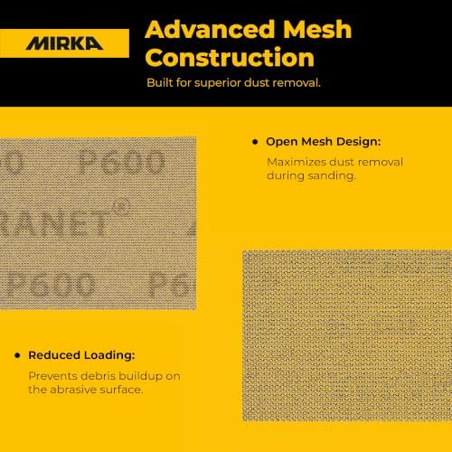Mirka Abranet Abrasive Sheets 2.75 x 5 Inch Sanding Discs