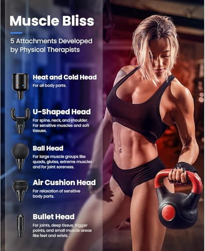 BOB AND BRAD X6 Pro Massage Gun Deep Tissue Percussion with Metal Head