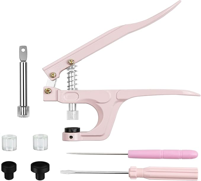NXTOV Plastic Snap Pliersg, Hand-held Pliers Tool for T3 T5 T8 KAM Snaps, Button Fastener Press Attacher Punchfor Crafts Clothing