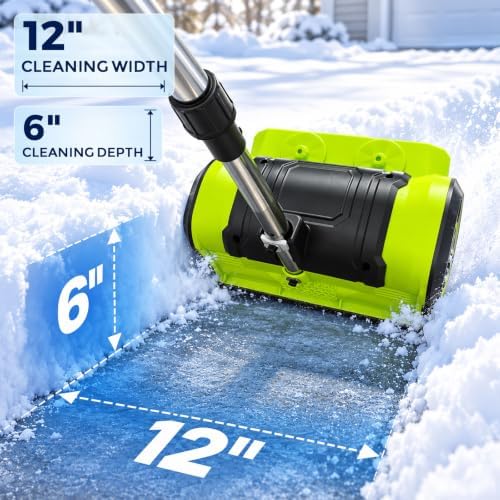 12 Inch Electric Snow Shovel 21V Battery Cordless Snow Blower