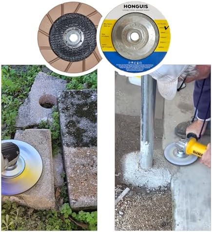 5" Ceramic Bond Diamond Cup Wheel for Concrete, 5/8-11, 30 Grit