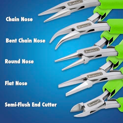 Beadalon Designer Series Slim Pliers - Flat Nose, Lime Green
