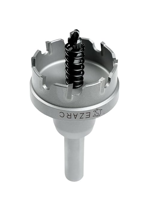 EZARC Carbide Hole Saw Heavy Duty, Hole Cutter for Stainless Steel, Sheet Metal 2-1/8" 54mm