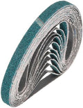 HARFINGTON 1/2 x 12 Inch Sanding Belts, 16 Pcs 40/60/80/120 Grit Zirconia Abrasive Belt Sander File Belt for Woodworking, Metal Polishing, Knife Sharpener