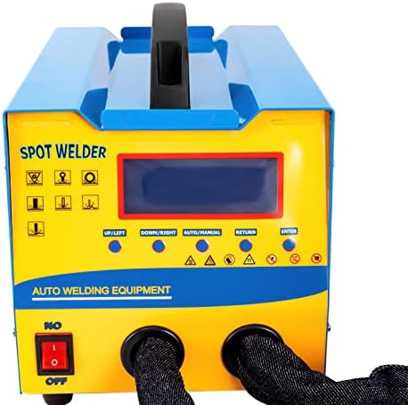3000W Spot Welder Dent Puller Kit, 110V Spot Welder Dent Puller 7 Models Spot Welding Machine Practical Display Non-Slip Foot Pads Stud Welding Function Automatic Pulse System for Dealerships