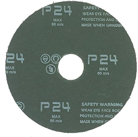 Mercer Industries 301024-4-1/2" x 7/8" Aluminum Oxide Resin Fiber Discs, 24 Grit (25 pack)